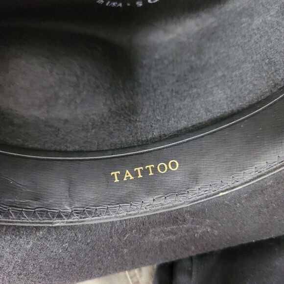 LHC brands vintage black felt rancher style western hat - Picture 3 of 10